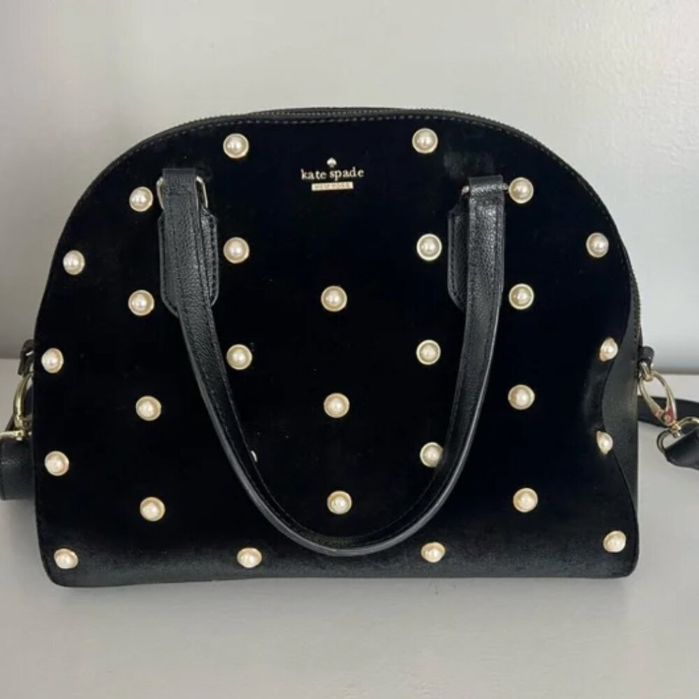 Kate spade Pearl and Velvet Crossbody Purse